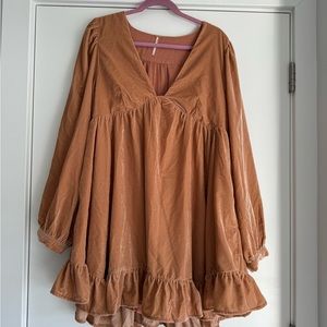 Free People Estella Velvet Dress